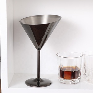 Più venduto 300ml in acciaio inox Cocktail bicchiere di vino Design classico con capacità personalizzata per il vino Margarita in metallo tazza di caffè - Product Image 1