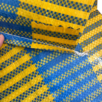 Sac de courses tissé en PP laminé bleu et jaune de haute qualité 25kg 50kg pour l'Afrique (Mauritanie, Tanzanie, Ghana, Congo)