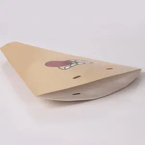 Embalagem de alimento para cripes de fritas francesas impressas personalizadas, caixa de crepes de papel de forma de cone