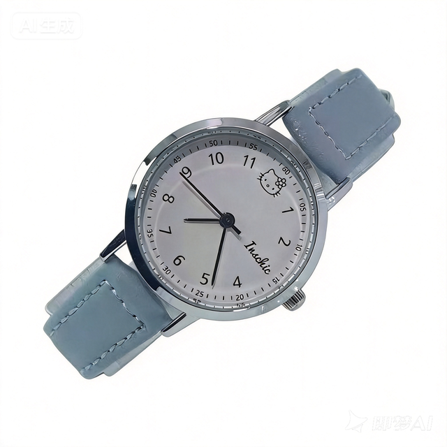 New Model Ladies' Watch - KT cat Leather Strap Watch. Wholesale for Live Streaming. Best-selling Ladies' and Students Watch