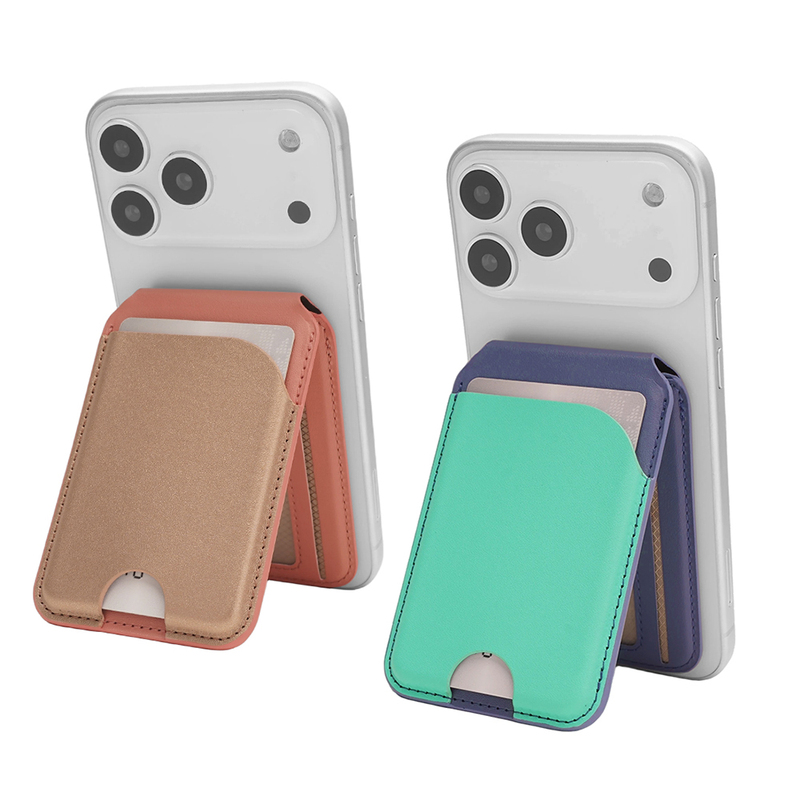 PU Phone Card Holder Customize Magnetic