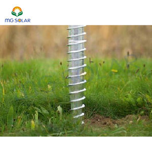 Composant de montage solaire d'ancrage de <span class=keywords><strong>poteau</strong></span> de vis au sol en acier galvanisé à usage commun - Product Image 1