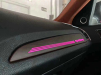 Lampu dekorasi led mobil untuk audi Q5 2010-2017 suasana interior cahaya karbon tampilan serat kayu persik LED
