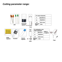 Machine de découpe d'avance IGBT redresseur de pont DIP THT en vrac ou lâche