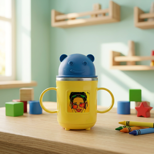 Tasse à café Anax Cartoon Mug 350ML en plastique isolé avec poignée pour les voyages et les cadeaux ANAX 0206 Boîte couleur - Product Image 3