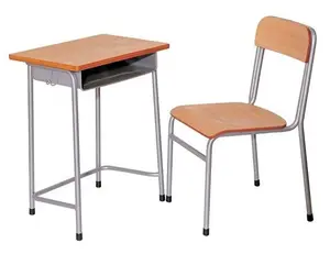 SF-1006 Manufactory School Desk and Chair Set High Quality School Classroom Furniture Single Student Desk And Chair Set