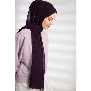 Châle en mousseline - Violet Aubergine - Violet Aubergine - Product Image 4