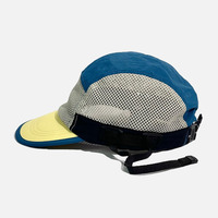 Sombreros atléticos de marca personalizados, gorros para correr de ala corta sin forma, gorro de surf ligero transpirable de secado rápido con palanca ajustable