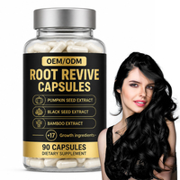 Cápsulas Premium OEM/ODM para el Crecimiento del Cabello con Semilla de Calabaza, Semilla Negra, Bambú +17 Nutrientes para un Cabello Más Grueso en Adultos