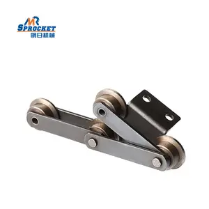 Corrosion-resistant Durable Straight plate transmission industrial large pitch roller chain attachment for conveyor