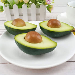 Avocats artificiels en PU, accessoires de décoration, faux fruits d'avocat verts réalistes pour la maison, les fêtes, Noël, Thanksgiving, les décorations de festivals - Product Image 4