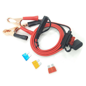 Solar Dc Power Cord 20A IP65 <b>PVC</b> SAE Plug With Fuse Holder 2 Core Wire For Outdoor Use - Product Image 4