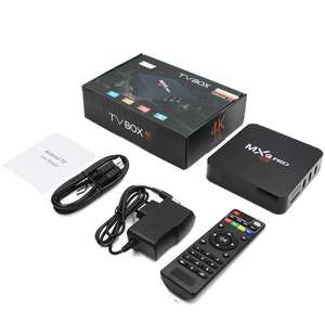 <span class=keywords><strong>MX</strong></span> Pro 4K HD 1+8G 2+16G Wifi Android 7.1 Quad Core Smart TV Box Lettore Multimediale - Product Image 1