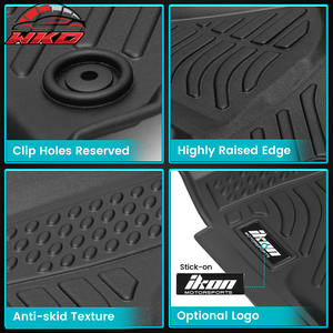 Fits For Ram 1500 2500 3500 Crew Cab 2012-2024 Floor <b>Mat</b> Heavy Duty Carpet TPE 3D Molded Waterproof - Product Image 3