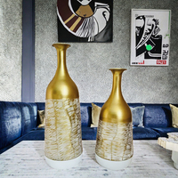 NOUVEAU Vase de table en métal Art Déco de haute qualité PIONEERA pour anniversaire de mariage, support de fleurs, décoration VF-2028