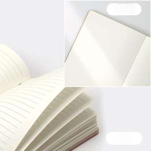 Logo personalizzato stampato A5 Journal Notebook fodera in tessuto di lino con copertina rigida in pelle organizzatore quotidiano filo per cucire diario - Product Image 5