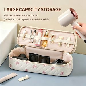 Estuche de Viaje Acolchado para Secador de Pelo Shark y Accesorios <span class=keywords><strong>Dyson</strong></span> <span class=keywords><strong>Airwrap</strong></span> |   Bolsa Organizadora Portátil para Secador de Pelo con Diseño Floral - Product Image 4