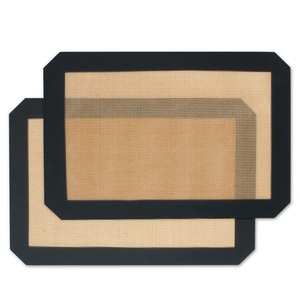 Tapis de cuisson en silicone renforcé de fibre de verre antiadhésif, qualité alimentaire, résistant à la chaleur, pour four, biscuits, pain, pâtisserie - Product Image 1