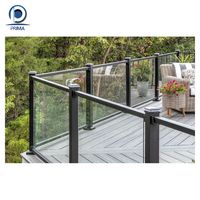 Système de balustrade de balcon en aluminium résistant aux intempéries Prima Luxury avec longue rampe pour projets de construction