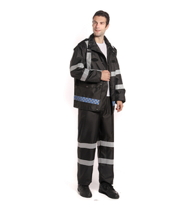 Venta caliente Rainsuit Tiras reflectantes Poliéster Pvc Senderismo Traje de lluvia Chubasqueros impermeables Chubasquero para lluvia - Product Image 1