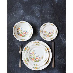 Service à thé en céramique Aynsley Cottage Garden, vaisselle de luxe pour 11 personnes avec doubles assiettes - Product Image 4