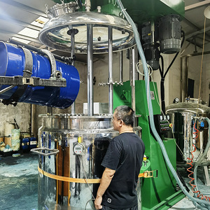 Vacuum Mixer Stainless Steel Vertical High Low <b>Speed</b> <b>Paint</b> Coating Mixing Equipment 3 Kw Stir - Product Image 1