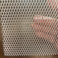 Malla Metálica de Titanio Expandida Aplanada de Grado 1, LWD X SWD, 2x1 mm, 5x3 mm, 0.3 mm de Grosor