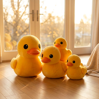 Peluche géante en forme de canard jaune, super douce, garnie de coton PP, 30-70 cm, anti-stress, unisexe, cadeau pour la Saint-Valentin et les anniversaires