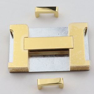 H-Lock <b>Bag</b> Hardware <b>Accessory</b> 50x29.8mm Gold Stainless Steel I-Shaped Lock For Handbags - Product Image 2