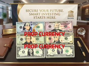 Denaro Finto Realistico in Dollari USA - Banconote Giocattolo per Film, TV, Video Musicali, Feste, Trucchi di Magia, Fotografia e Scherzi - Product Image 3