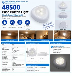 Luz LED Minimalista para Gabinete, 3500K Blanco Cálido, Superficie Mate de ABS, Interruptor Táctil, Downlight para Cocina y Armario - Product Image 1