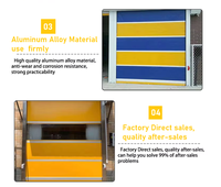 Portes rapides industrielles modernes en PVC à enroulement, avec capteur de mouvement radar micro-ondes, étanches, styles à enroulement et à battants