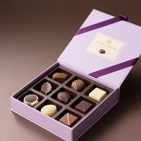 Barre de chocolat personnalisée Truffes Boîte d'emballage Boîte cadeau de luxe Bonbons Bonbons Boîte de chocolat