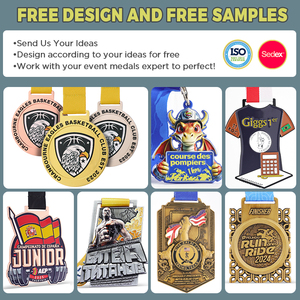 Customizable Metal <strong>Holders</strong> for Award <strong>Medals</strong> School Sports <strong>Running</strong> Badminton Football-Casting Technique for Sublimation <strong>Medal</strong> - Product Image 5