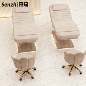 Luxe houten velours behandelbed met 3 motoren, elektrische massagefunctie, voetbediening en led-lamp - Product Image 4