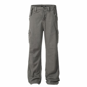 Nouvel arrivage de <span class=keywords><strong>jeans</strong></span> pour hommes personnalisés pantalons cargo pour hommes d'affaires <span class=keywords><strong>jeans</strong></span> cargo décontractés avec poches plates à bord en sergé <span class=keywords><strong>kaki</strong></span> - Product Image 5