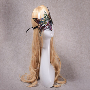 Máscara <span class=keywords><strong>de</strong></span> Encaje con Forma <span class=keywords><strong>de</strong></span> Zorro, Colorida y Sexy, para Disfraces <span class=keywords><strong>de</strong></span> <span class=keywords><strong>Halloween</strong></span> - Product Image 3