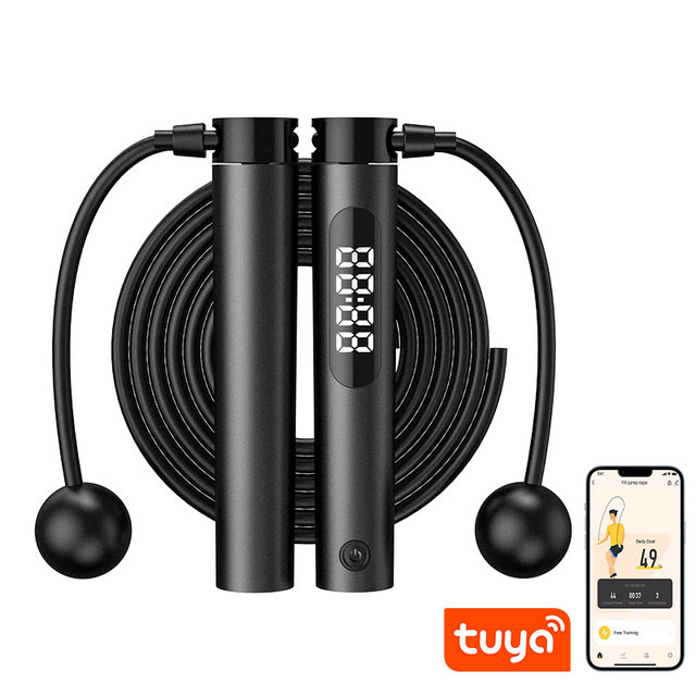 Customized Fitness Weighted Jump Rope Adjustable Workout Gym Fitness ABS Handle Digital Smart Speed Jump Rope