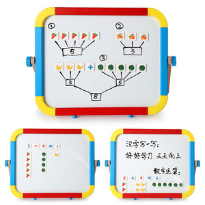 Tablero de dibujo de juguetes portátiles para niños, <span class=keywords><strong>pizarra</strong></span> magnética para bebés, tablero de escritura de doble cara, caballete de <span class=keywords><strong>pizarra</strong></span>, juguetes borrables para niños - Product Image 2
