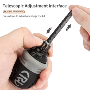 Ratchet Telescopic <b>Screwdriver</b> Cross Phillips Magnetic Tip Anti-Slip Handle Diy Tool - Product Image 3