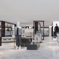 Meubles de magasin de vêtements pour hommes présentoir de table de comptoir en tissu de haute qualité pour meubles de magasin de vêtements