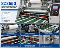 Máquina Laminadora de Película BOPP con Pantalla Táctil, Laminadora Hidráulica con Rotura Automática, Formato Grande de 920 mm