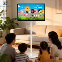 Écran intelligent mobile IPS de 27 à 32 pouces, alimenté par batterie, Full HD 60 Hz, Android 12, écran tactile rotatif, affiche numérique avec CMS intégré