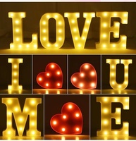 Lampes LED en forme de lettres et de chiffres anglais « Joyeux Anniversaire » à piles, blanc chaud, indice de protection IP44, pour déclaration d'amour ou demande en mariage