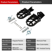 Pijakan Kaki Aluminium Billet Custom OEM CNC Anodized Kompatibel dengan Honda CT125 Hunter Cub Trail 125 Pedal Balap