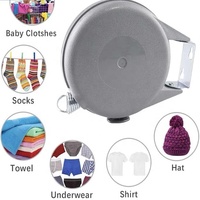 Corde à linge rétractable en plastique PVC, pour vêtements, corde à linge populaire