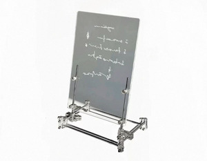 Support de menu en acrylique givré avec support en acier inoxydable, idéal pour la présentation de signes manuscrits sur comptoir de <span class=keywords><strong>bar</strong></span> ou café – Offre Spéciale - Product Image 3
