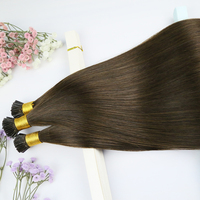 Extensions I-Tip 100% Cheveux Humains Indiens Remy Double Drawn, Double Trame Faite à la Machine, Micro-Link/Fusion, Pointes en Kératine Sans Dommage, Sans Perte de Cheveux