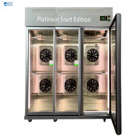 Armoire de séchage de canards en acier inoxydable à trois portes vitrées, avec grand ventilateur, contrôle numérique, décongélation et équipement de réfrigération à air