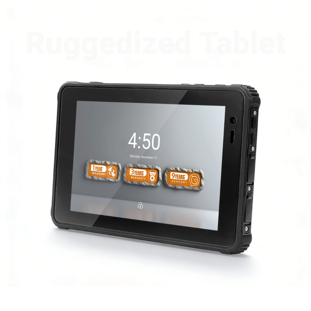 OEM/ODM H81 8-Inch Industrial Rugged Tablet Octa Core MTK NFC Touch Screen Barcode Reader 5G Waterproof Shockproof 3-Year